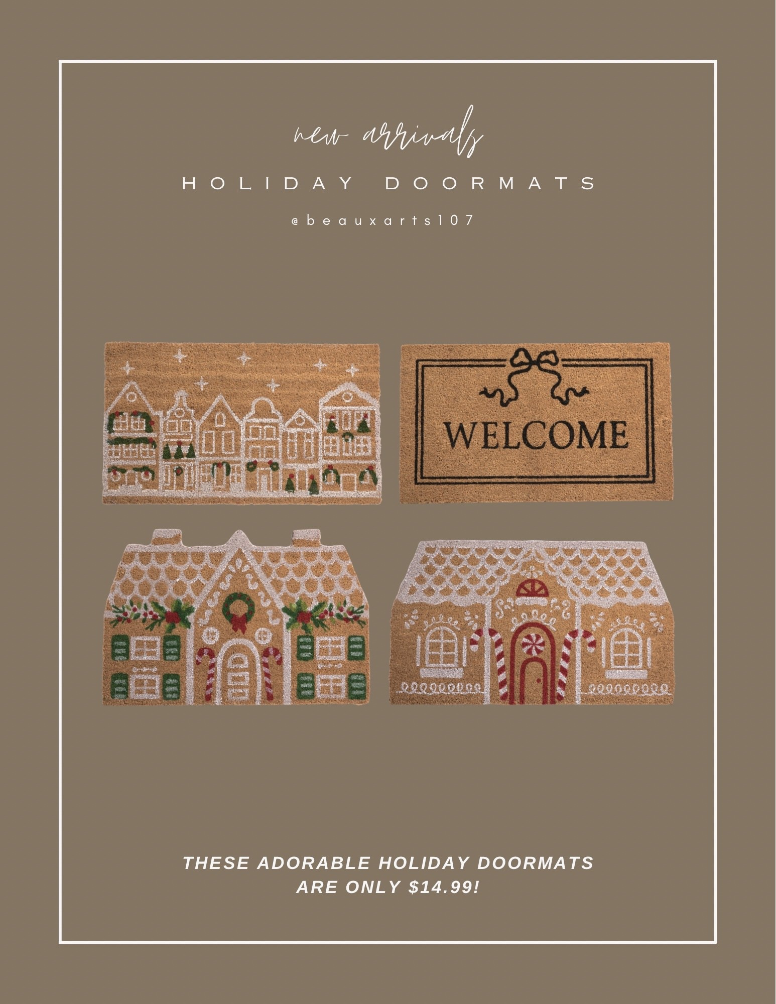 Shop these adorable holiday doormats for only $14.99!

#LTKFindsUnder50 #LTKHoliday #LTKSaleAlert