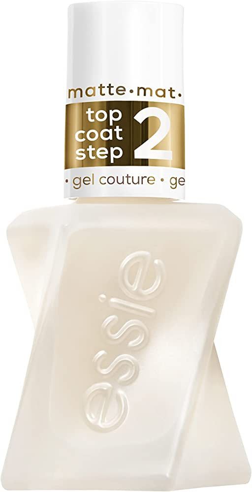 Essie Gel Couture Long-Lasting Nail Polish, 8-Free Vegan, Clear, Matte Top Coat, 0.46 fl oz | Amazon (US)