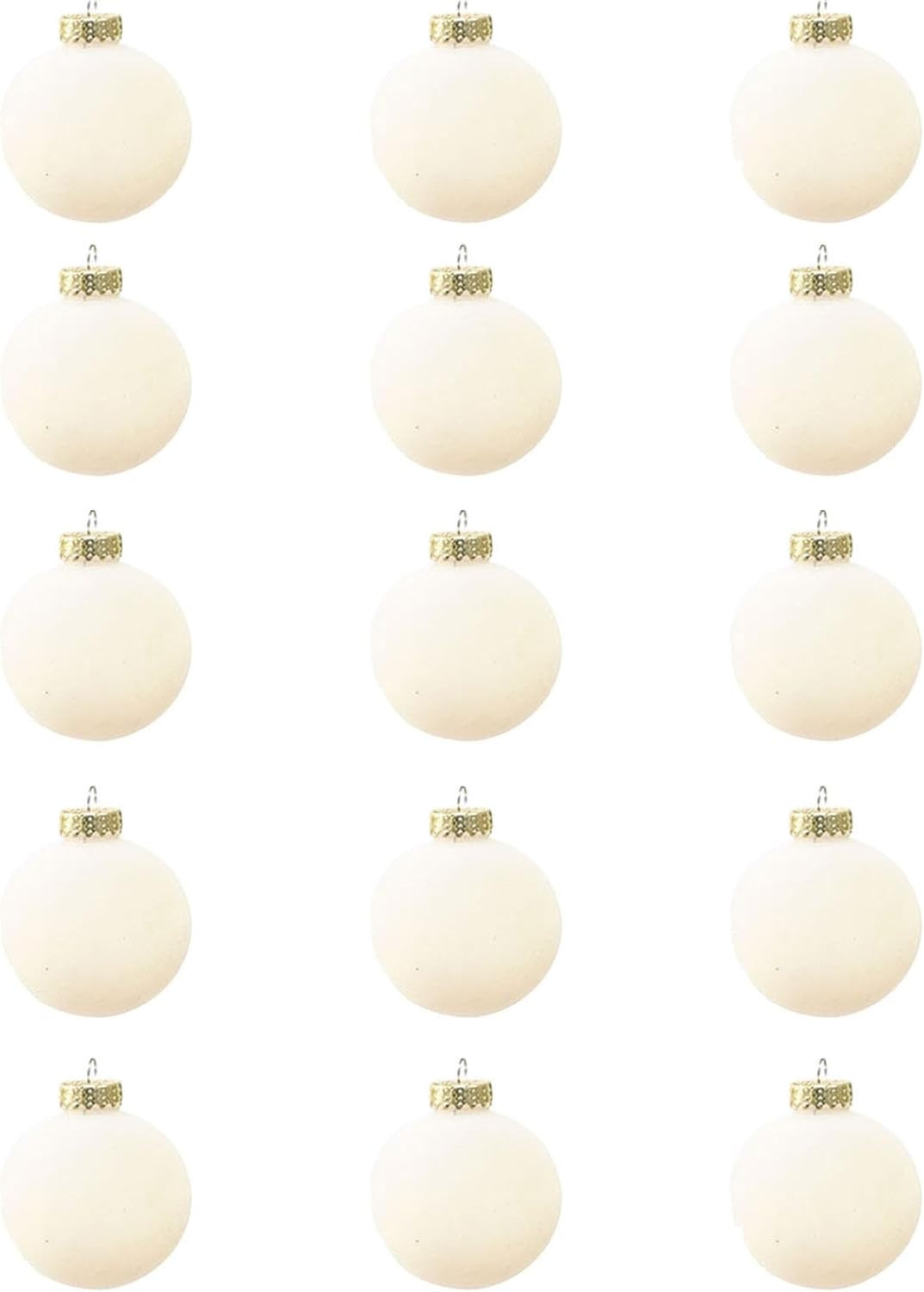 15Pc Velvet Christmas Balls Bulk Flocked Christmas Tree Ball Ornaments Xmas Decorative Hanging Or... | Amazon (US)