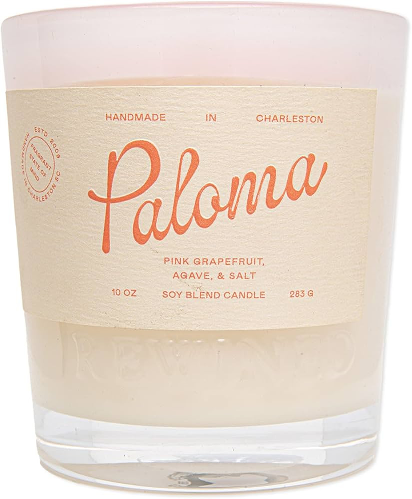 Rewined - Premium Paloma Orange Candles, 10 oz. - Velvety Smooth, Smoky Scented with Notes of Aga... | Amazon (US)