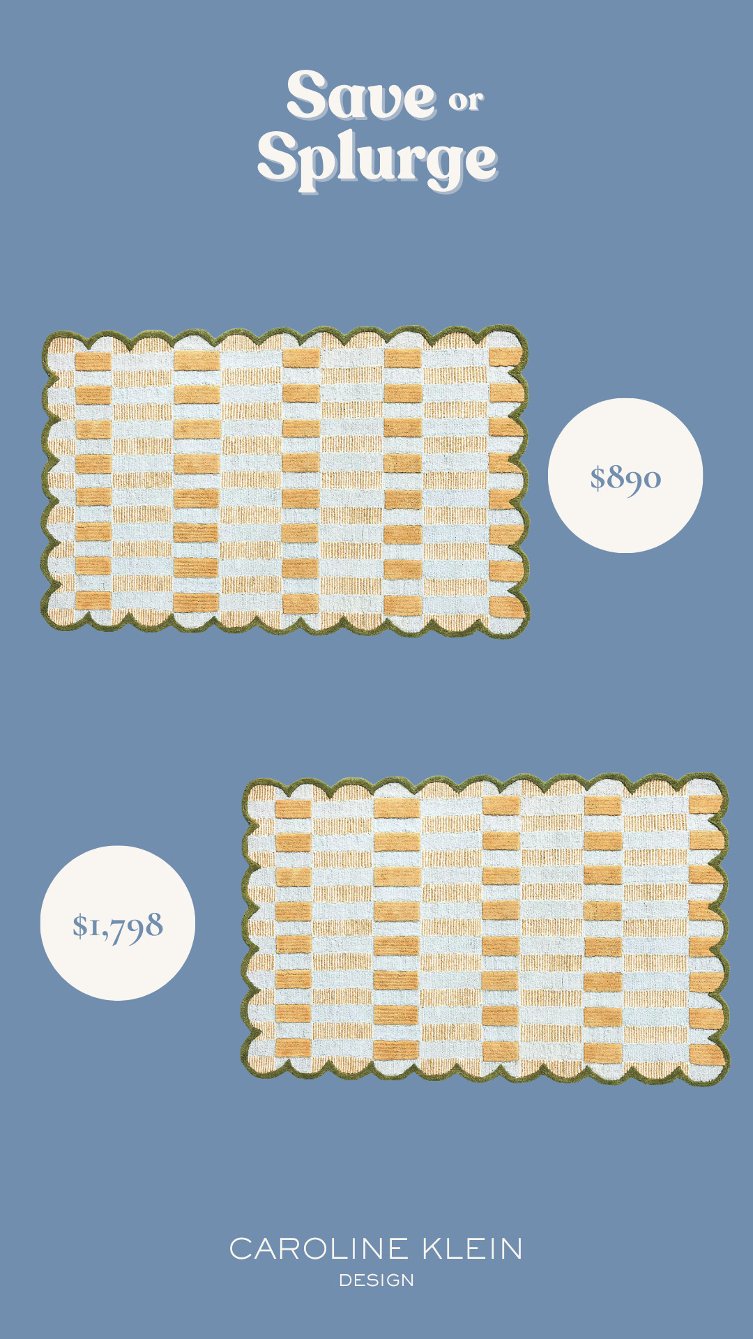 Save or Splurge: Scalloped Rug 

 #LTKHome