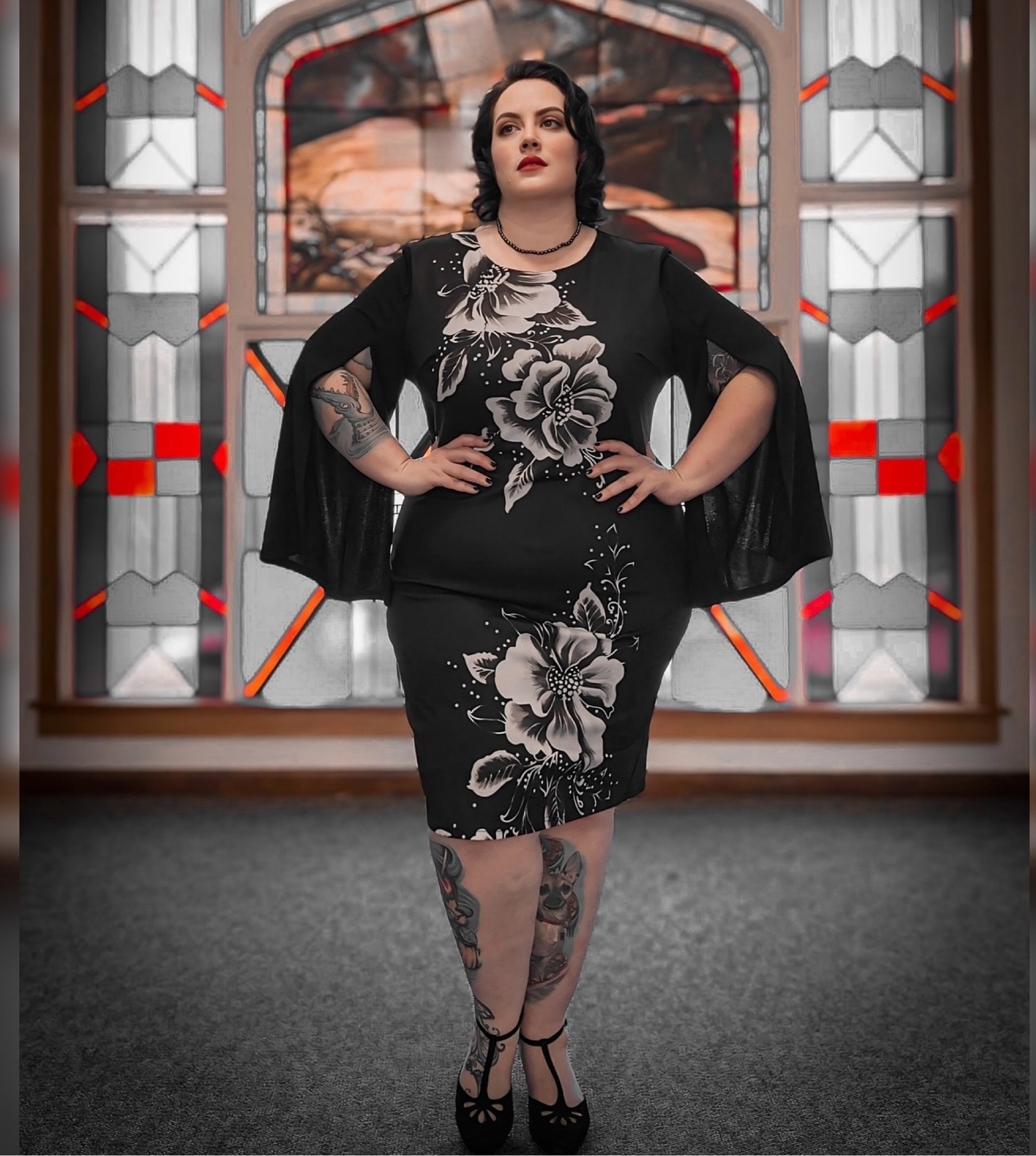 I wasn’t expecting this one but it was a pleasant surprise!

AD |  Find your Fall and Winter wedding guest attire at @hannanikoleofficial 
Use code “SUGAR20” for 20% off your order 🖤

#hannanikole #weddingguestdress #plussizestyle #plussizefashion #largefloralprint #giftedcollab #vintagestyle #vintageinspired #chicstyle