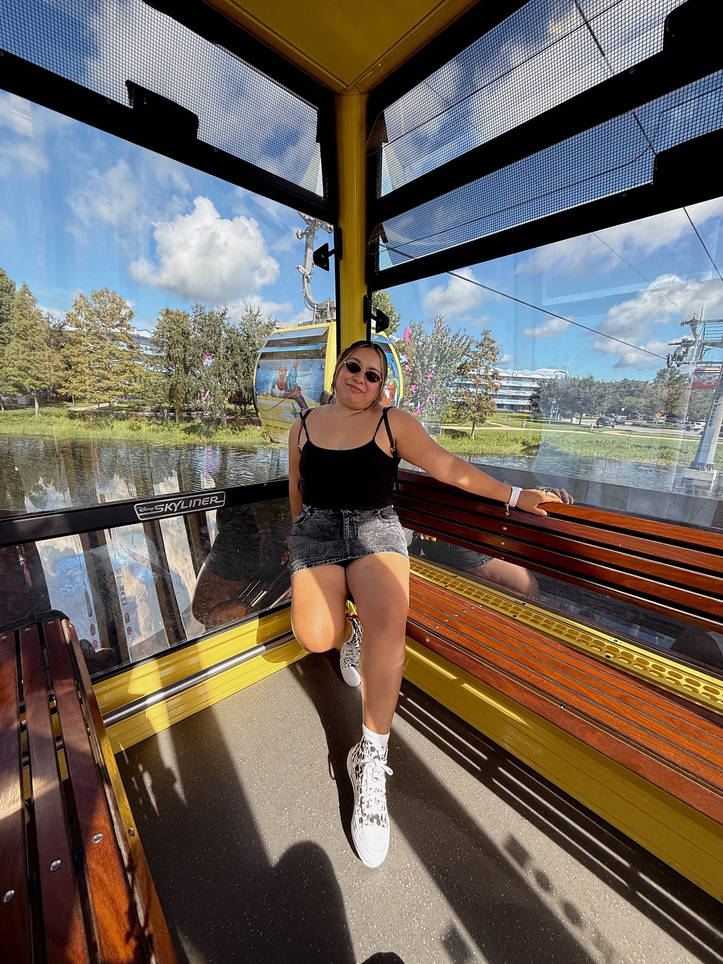 Nothing like a Disney Skyliner tour ✨🚡 

I loved staying at Pop Century because of the Skyliner but my fav resort on the Skyliner is the Riviera! Peep our breakfast on the last slide 👀 ❤️ 

#dallasinfluencer #disneytrip #disneyskyliner #disneyworld #disneyinstagram #disneyoutfit #disneyaesthetic #lovelysilviatravels