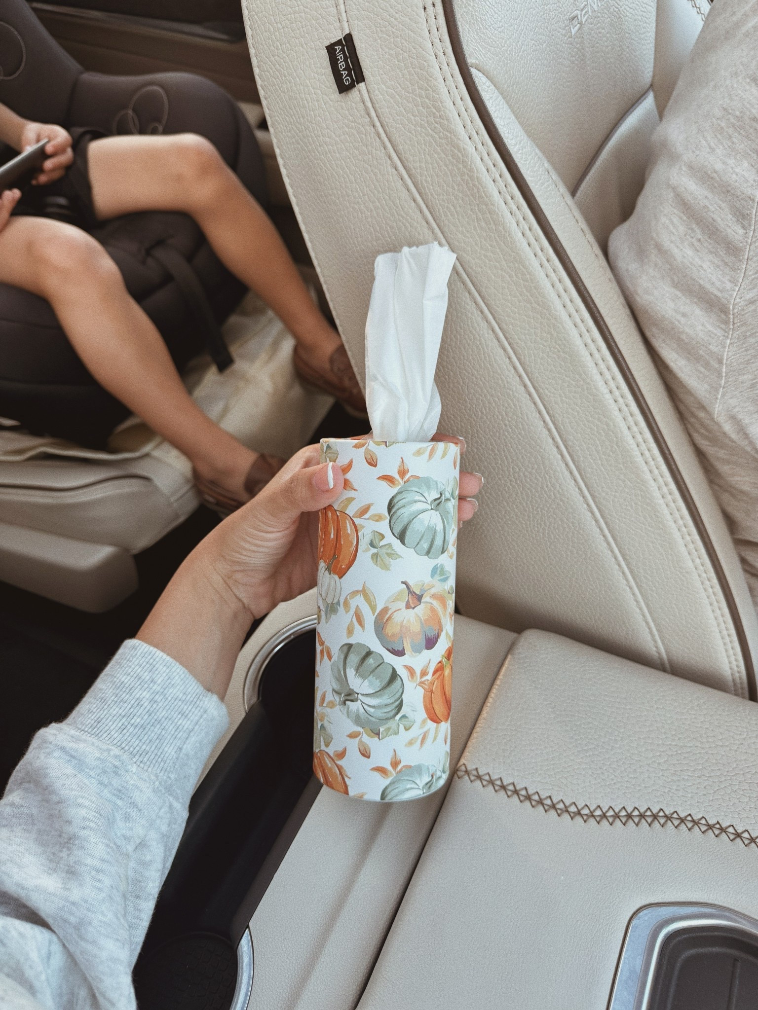 Fall themed car tissues 🍂 

#LTKTravel #LTKHalloween #LTKFamily