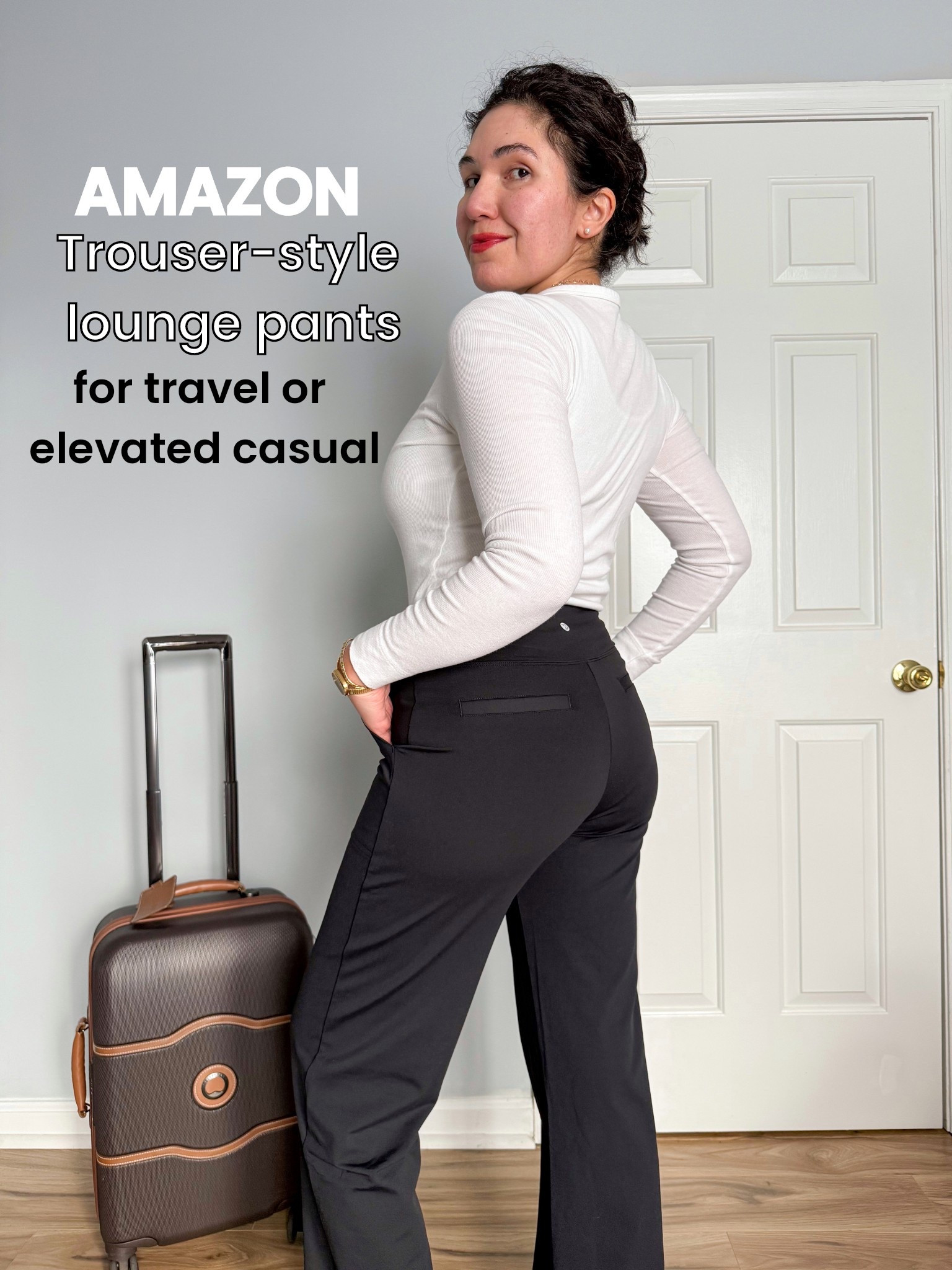 Amazon Comfy and chic trouser style lounge pants, for travel or casual looks. Travel outfit, airport outfit, loungewear, yoga pants, work pants 

#LTKOver40 #LTKTravel #LTKWorkwear