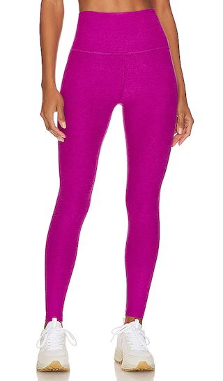 Spacedye Caught In The Midi High Waisted Legging in Magenta Heather | Revolve Clothing (Global)