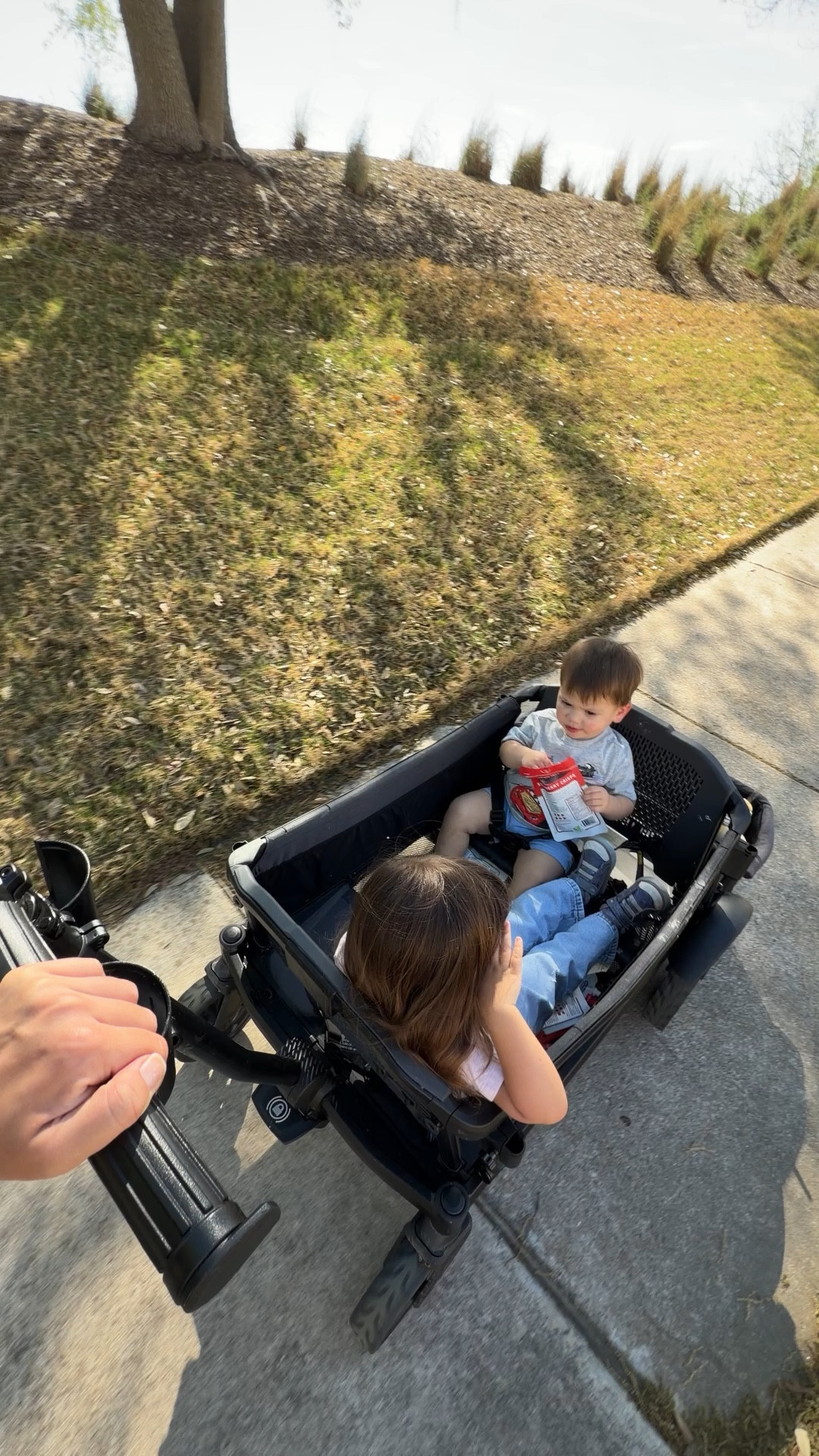 This is the best wagon if you have toddlers or babies it fits up to four if you have the terrain for it’s by VEER! ￼ we love taking our kids on afternoon walk in it and pretty soon we’ll be able to fit all three of our babies under three years old

#LTKmomlife #LTKKids #LTKdayinmylife