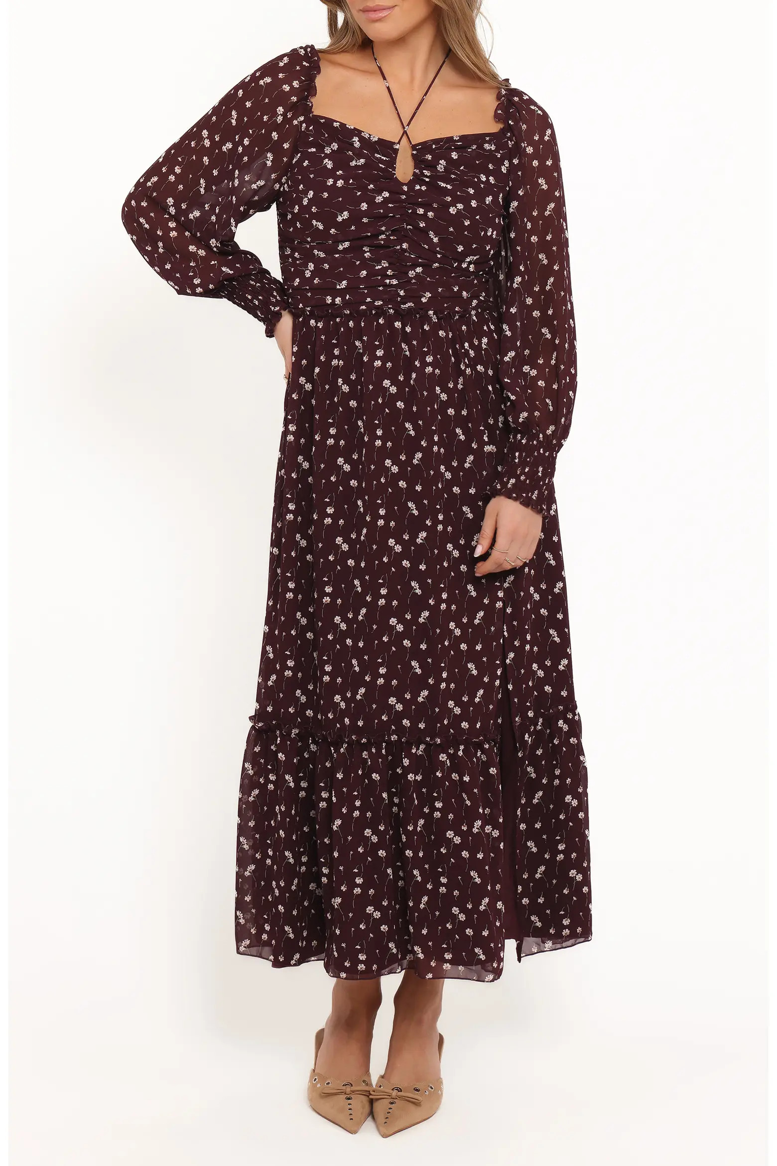 Keziah Floral Long Sleeve Midi Dress (Women) | Nordstromrack | Nordstrom Rack