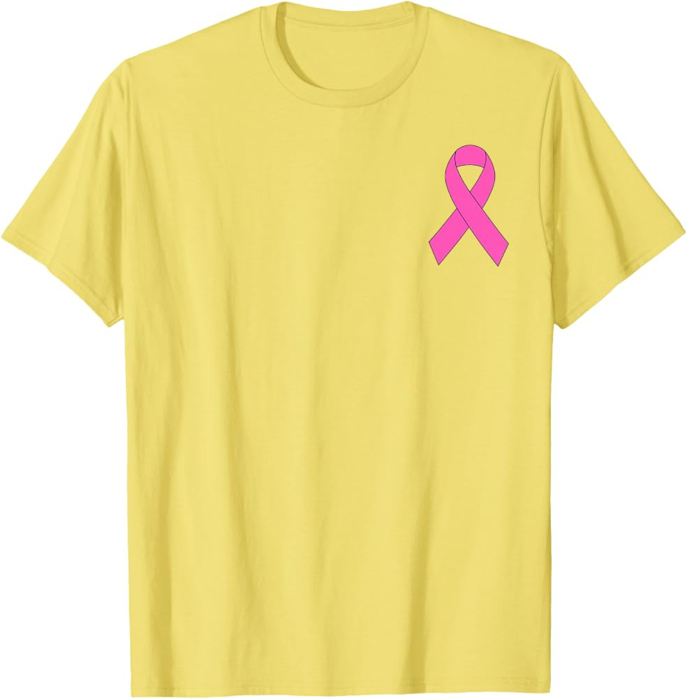 Cute Pink Ribbon Breast Cancer Awareness Women Men Kids T-Shirt | Amazon (US)
