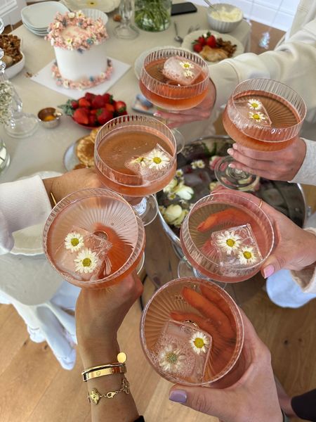 My 31st birthday celebrations, complete with daisy ice cubes, floral plates and gorgeous home wear from John Lewis 🎂 These coupe glasses are gorgeous - the perfect spring dining glass!

#LTKhome #LTKsummer #LTKspring