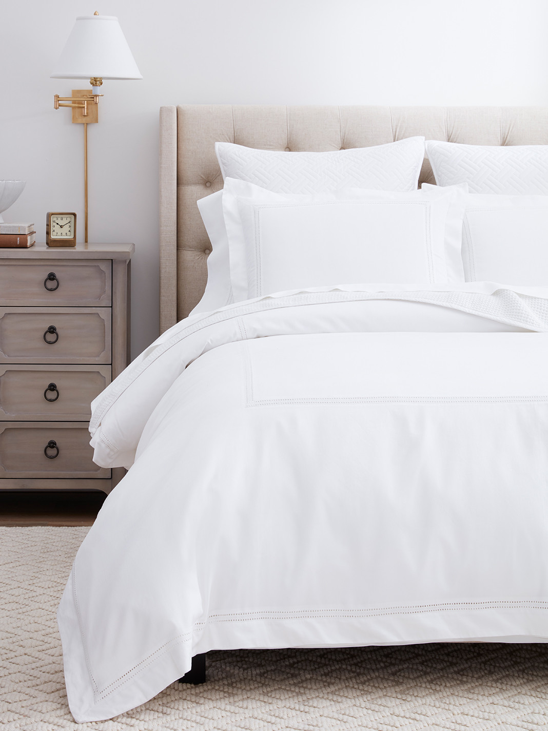 Signature Embellished Duvet Set | Elegant Organic Bedding | Boll & Branch | Boll & Branch