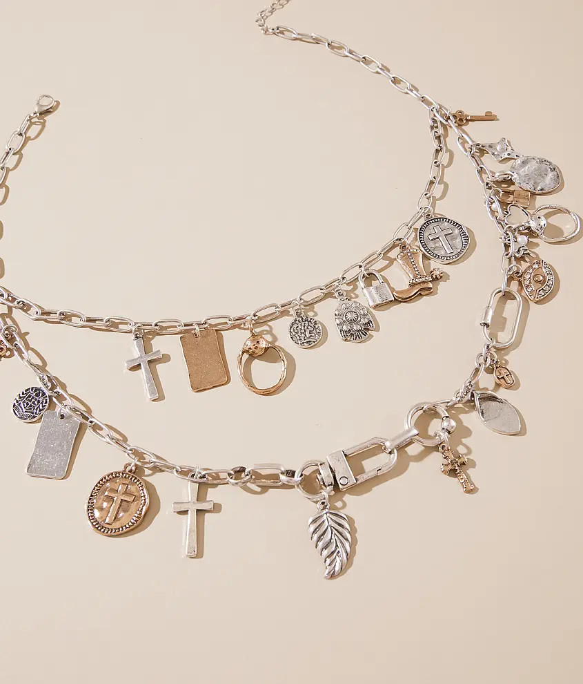 Tiered Charm Necklace | Buckle