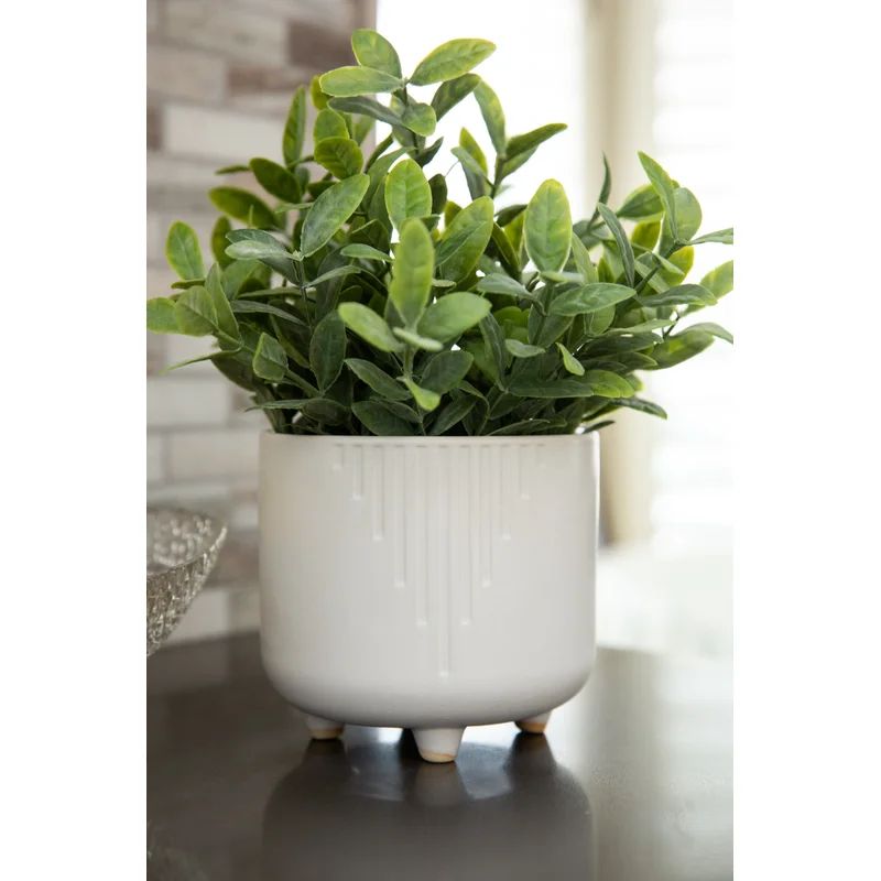 9.5'' Faux Eucalyptus Plant in Ceramic Pot | Wayfair North America