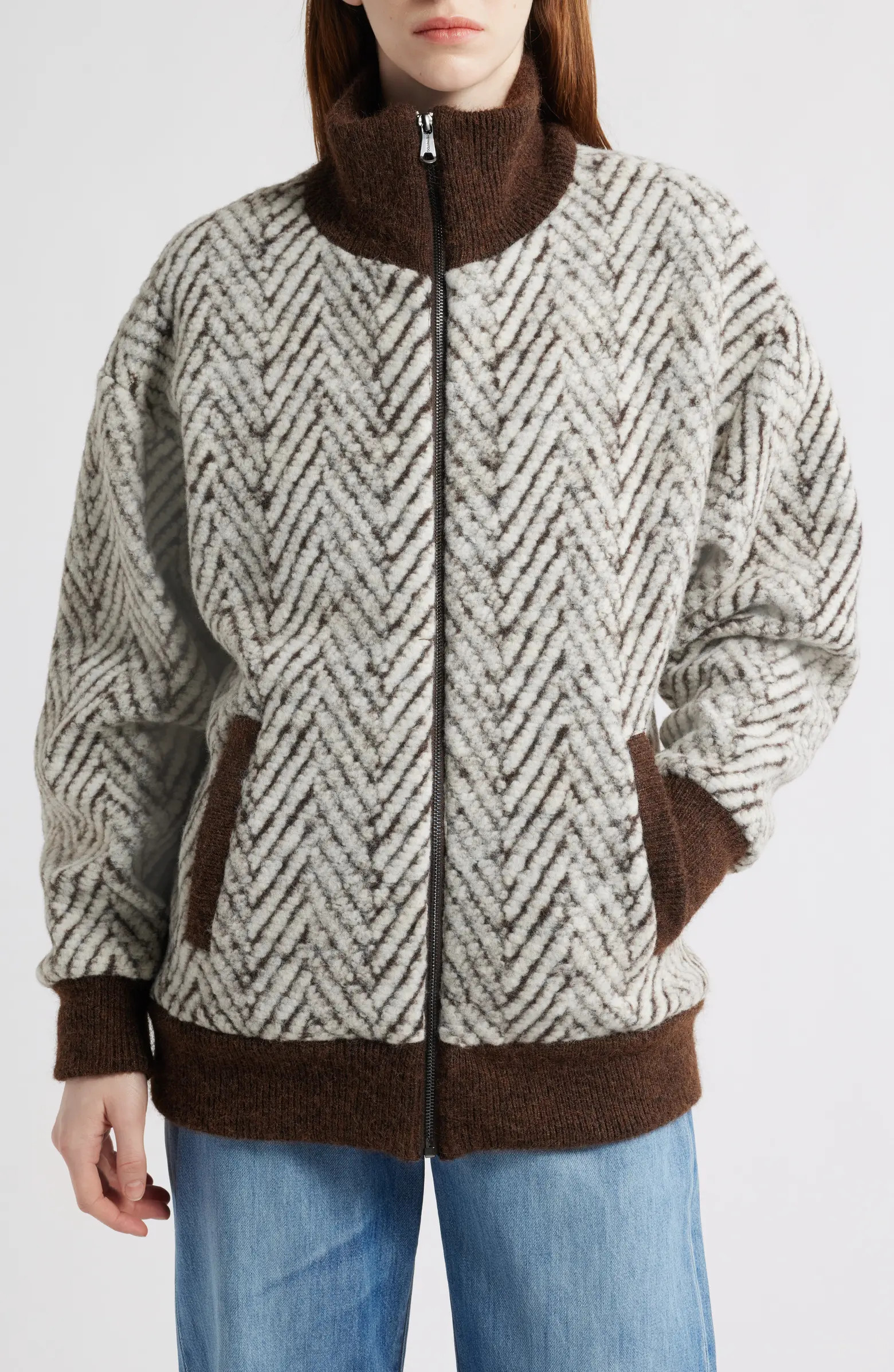 Bernardo Chevron Knit Jacket | Nordstrom | Nordstrom