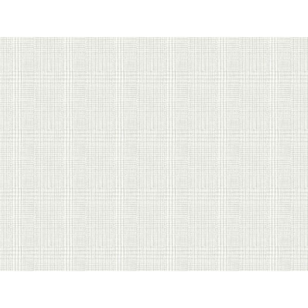 Ronald Redding Gray Shirting Plaid Non Pasted Wallpaper | Bellacor