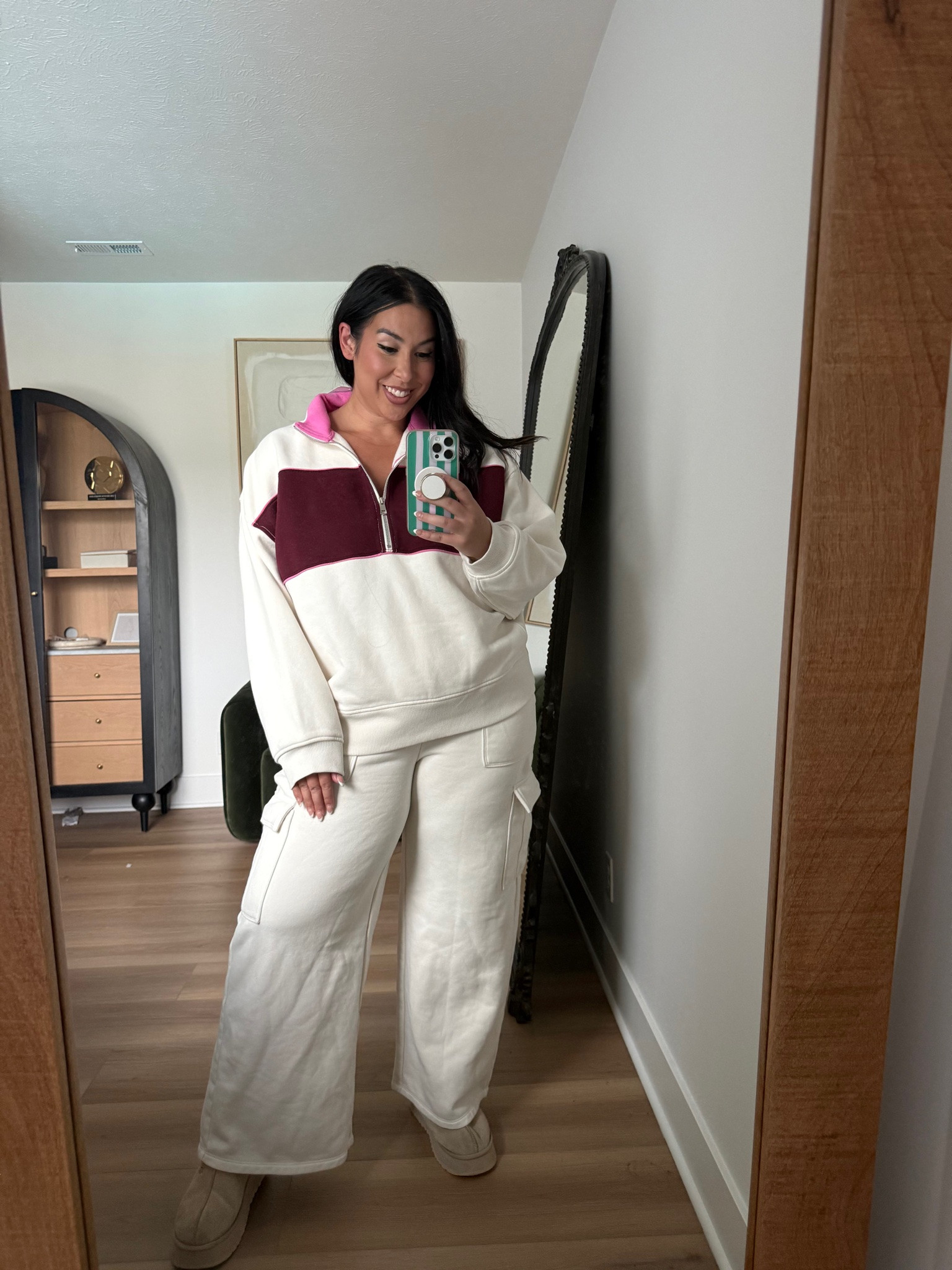 Another good matching set moment! Wearing a XL in the top, large in the bottoms! american eagle, fall style, fall outfits, fall fashion, midsize friendly, curvy 

 #LTKSeasonal #LTKMidsize