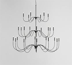 Woodhouse Iron Chandelier (34"-58") | Pottery Barn (US)