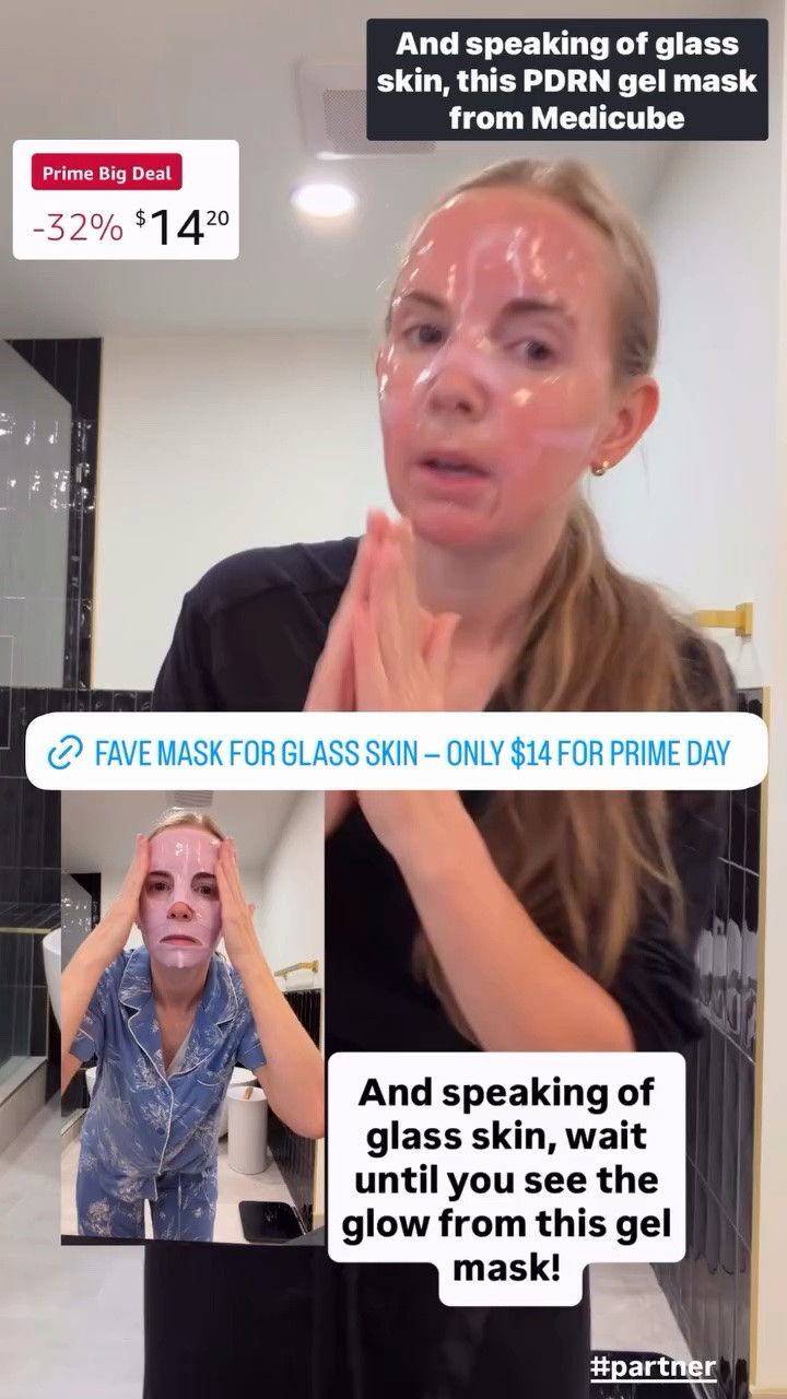 Another one I love for glass skin - the Medicube PDRN Gel Mask!