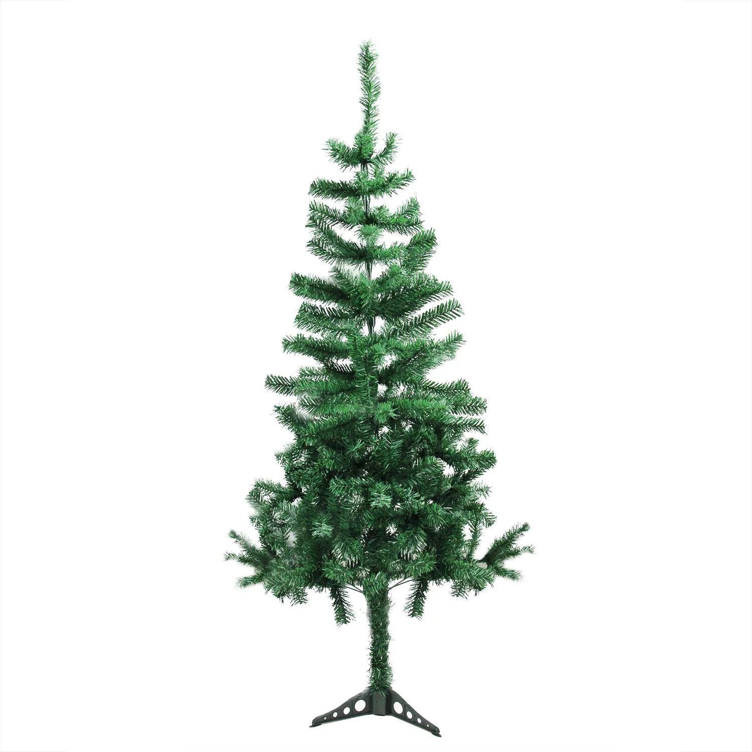 5' x 28" Mixed Green Pine Medium Artificial Christmas Tree - Unlit | Walmart (US)
