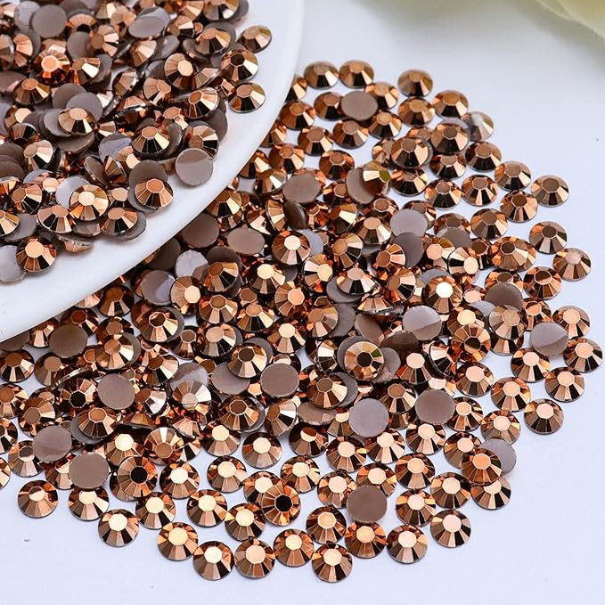 2000PCS 5mm Resin Flatback Rhinestone, Brown/Coffee Flatback Jelly Rhinestones for Crafts, Mugs, ... | Amazon (US)