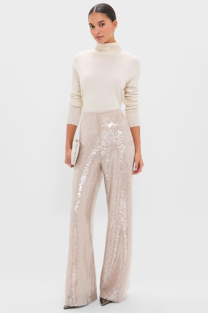 Champagne Sequin Tatum Pants | Tuckernuck (US)