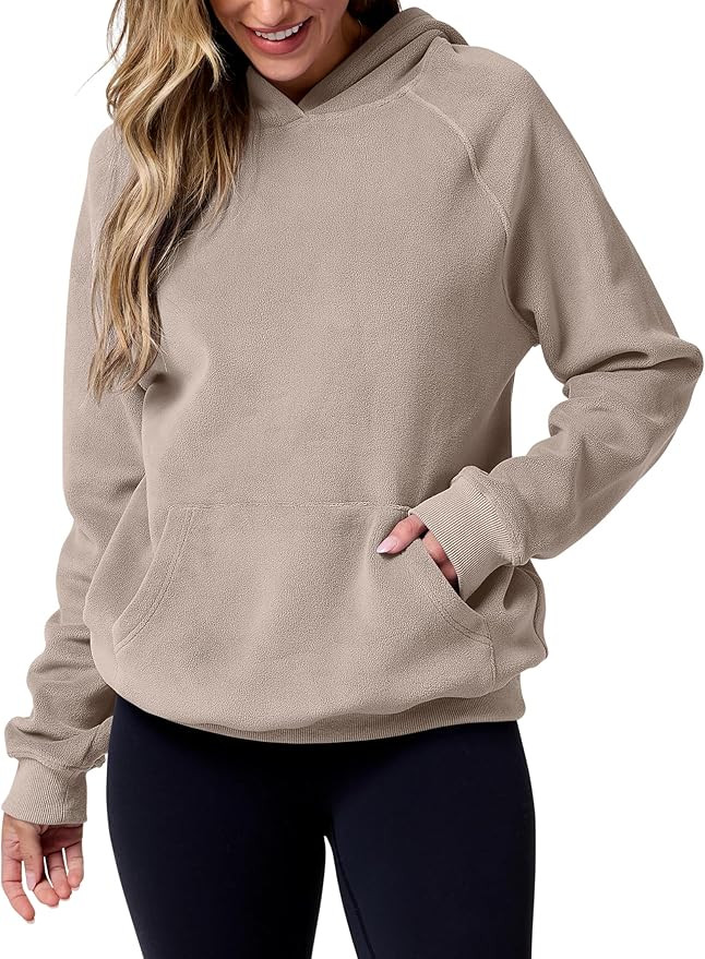 ANRABESS Womens Oversized Hoodies Sherpa Fleece Sweatshirts Long Sleeve Casual Sweater Pullover 2... | Amazon (US)