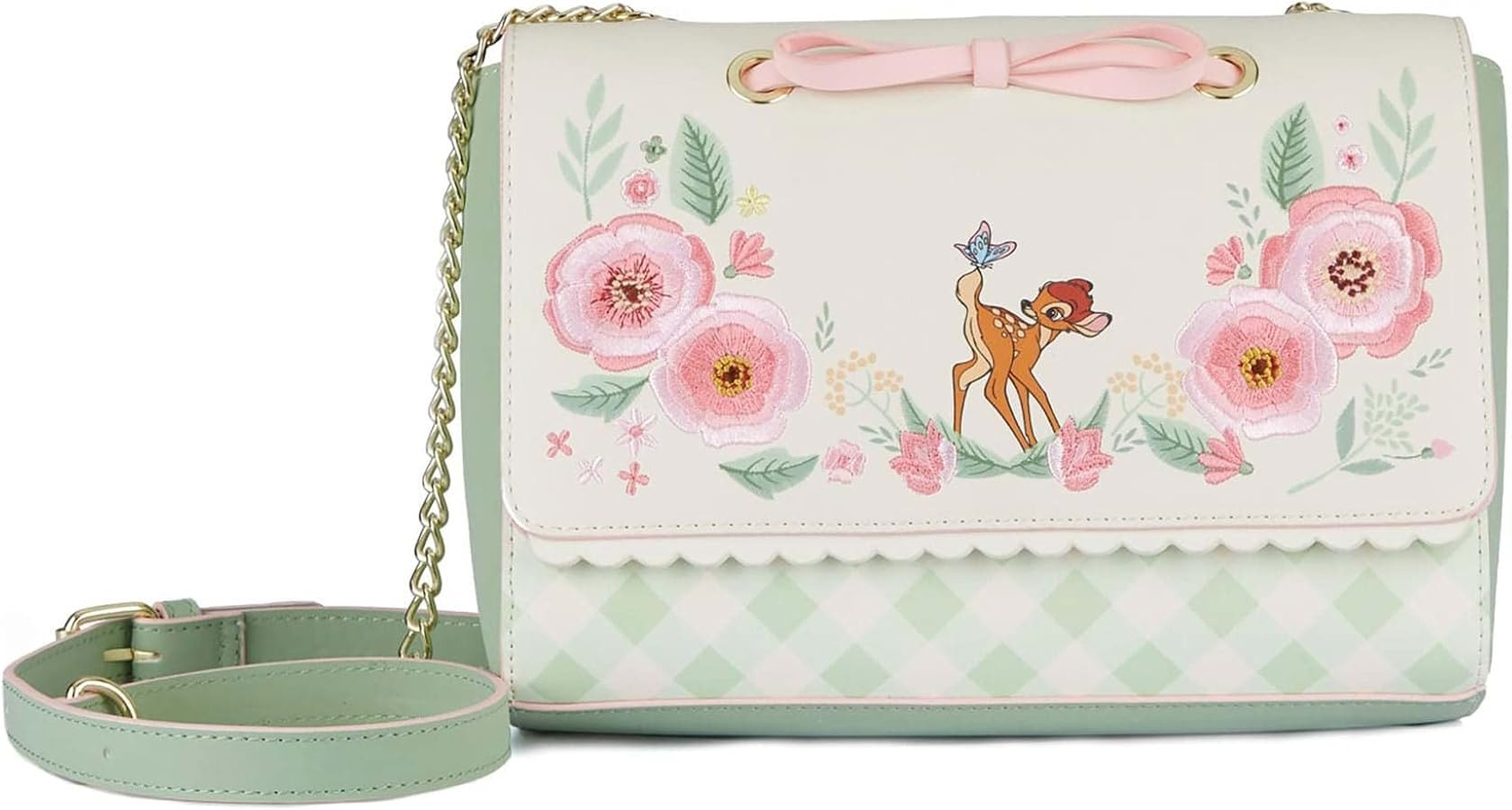 Loungefly Disney Bambi Springtime Gingham Crossbody | Amazon (US)