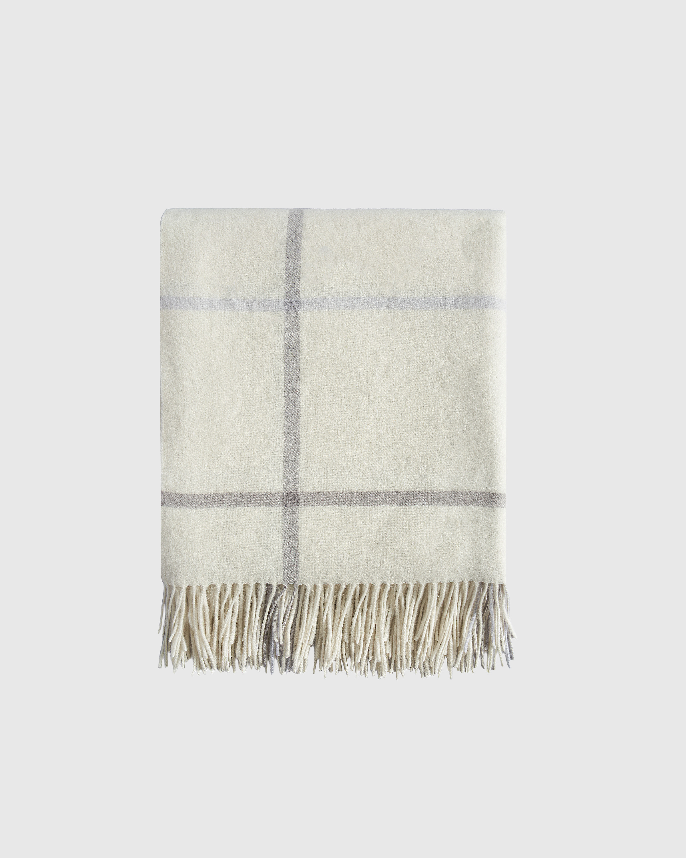 Mongolian Cashmere Plaid Throw | Quince