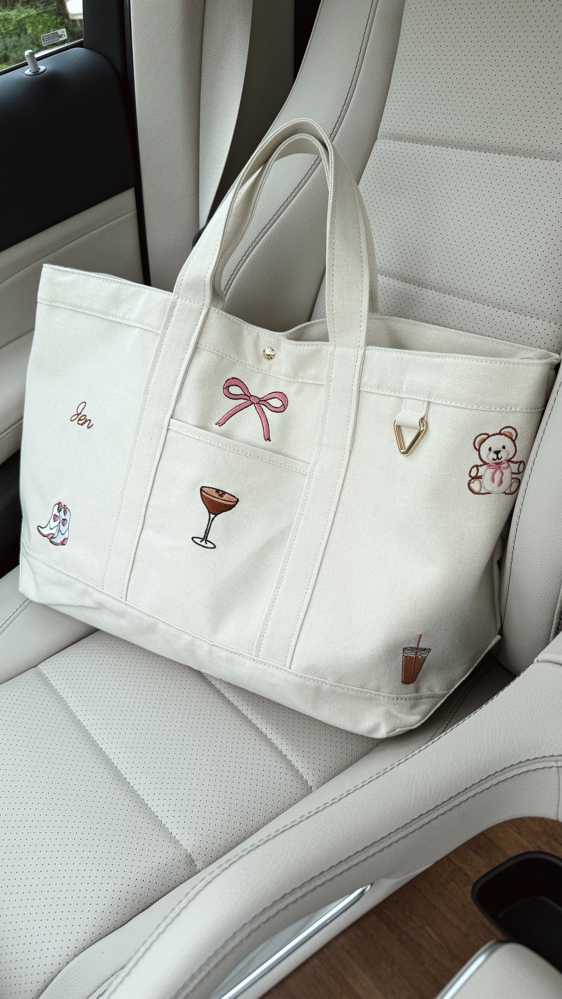 Are you kidding me with this tote 🎀 🧸 
Bauble bar is having 25% off custom pieces and this is one of the items on sale! This sale is their biggest of the year (will be bigger than their Black Friday!) and order now for Christmas delivery ✨

Also linking some of my fav custom jewelry below.

#giftidea #personalizedgift #customgift #gifts #giftspo #holidaygift #baublebar #tote #shoppingtote #errandstote #momtote #airporttote #weekenderbag #christmasgifts #giftsforher 

#LTKGiftGuide #LTKSaleAlert #LTKHoliday