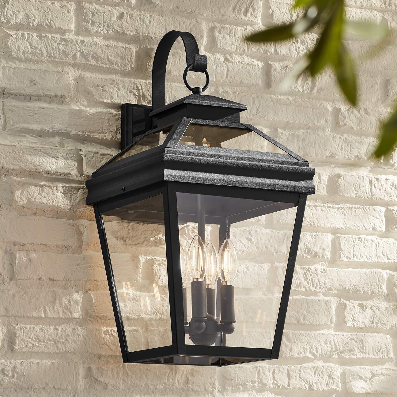 Stratton Street 22" High Black Outdoor Wall Light - #71D76 | Lamps Plus | Lamps Plus