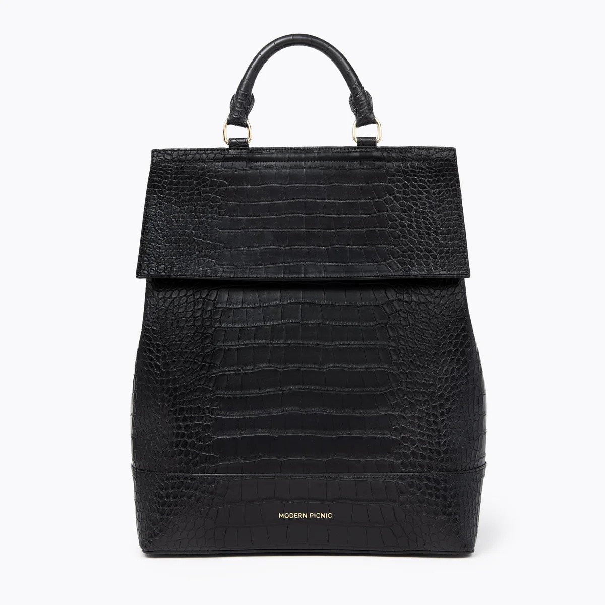 THE BACKPACK - BLACK CROC | Modern Picnic