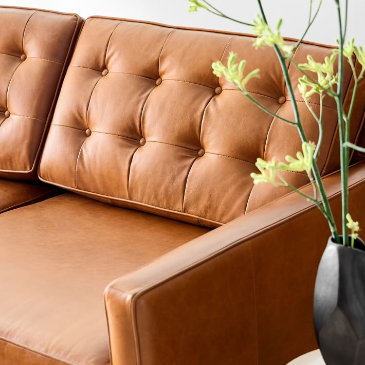 Drake Leather Sofa (76"–91") | West Elm (US)