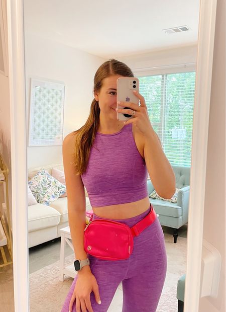Purple for Pilates 💜 Wearing my Lululemon Belt Bag in Lip Gloss with an old Target Joylab set! Linking some of my favorite purple workout clothes from this year’s Target line and Abercrombie’s!!

#LTKunder50 #LTKfit #LTKFind