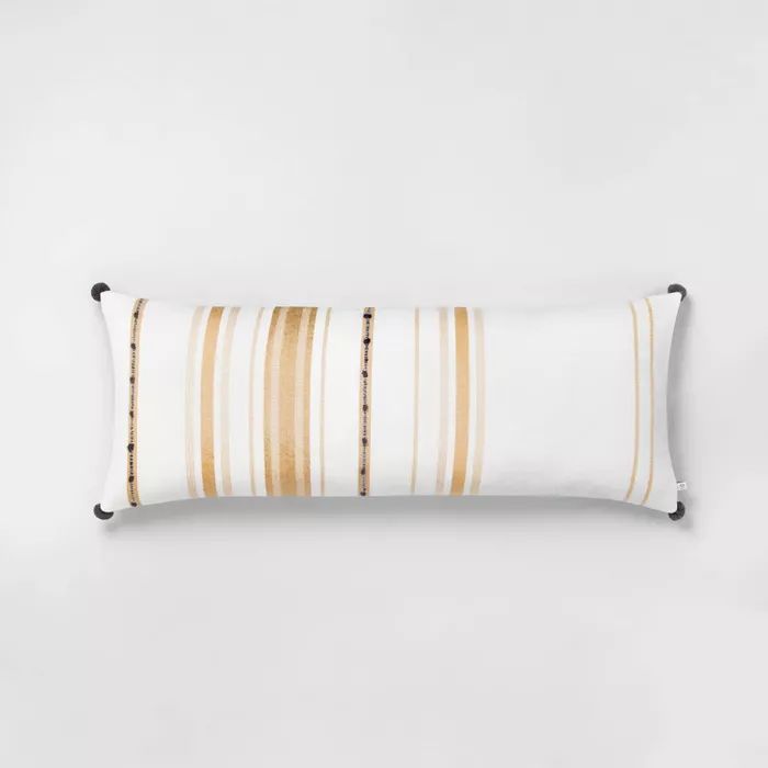 Oversize Lumbar Pillow Yellow / Sour Cream - Hearth & Hand™ with Magnolia | Target
