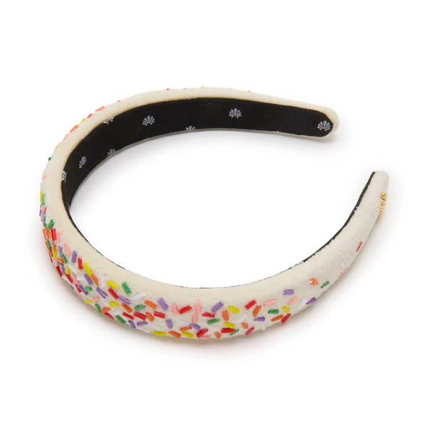 BUTTERCREAM CHARLOTTE BEADED BIRTHDAY CAKE HEADBAND | LELE SADOUGHI