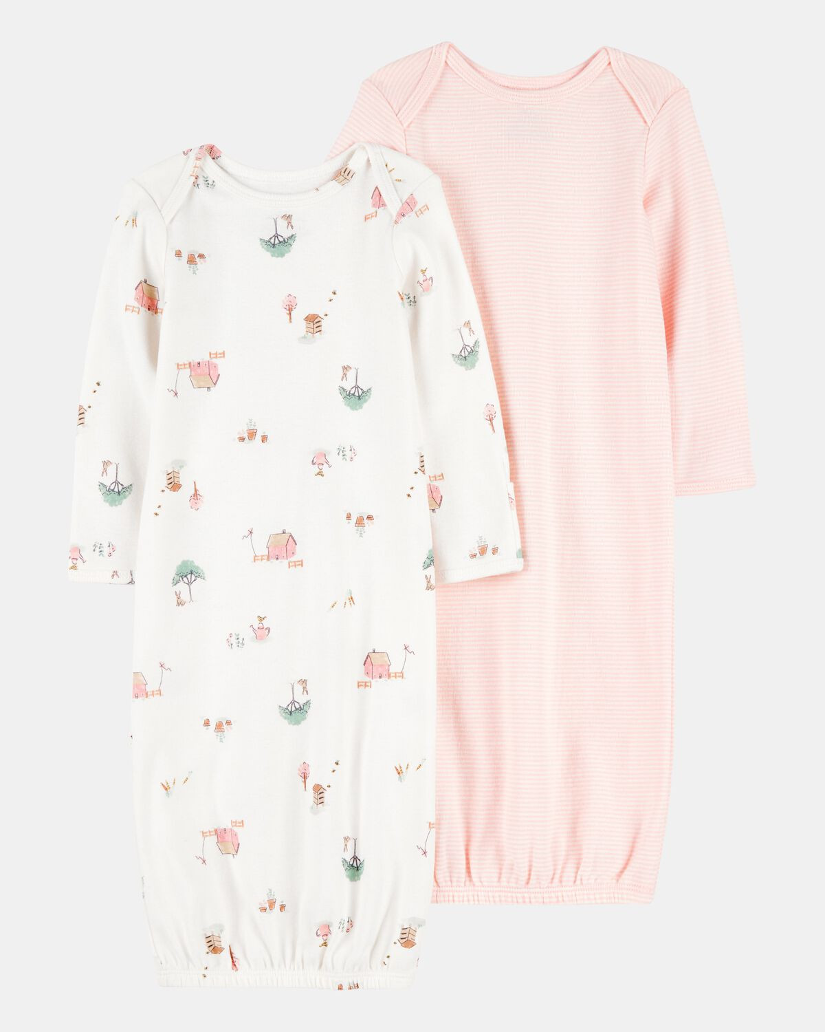 Baby 2-Pack Sleeper Gowns - Pink | Carter's Inc