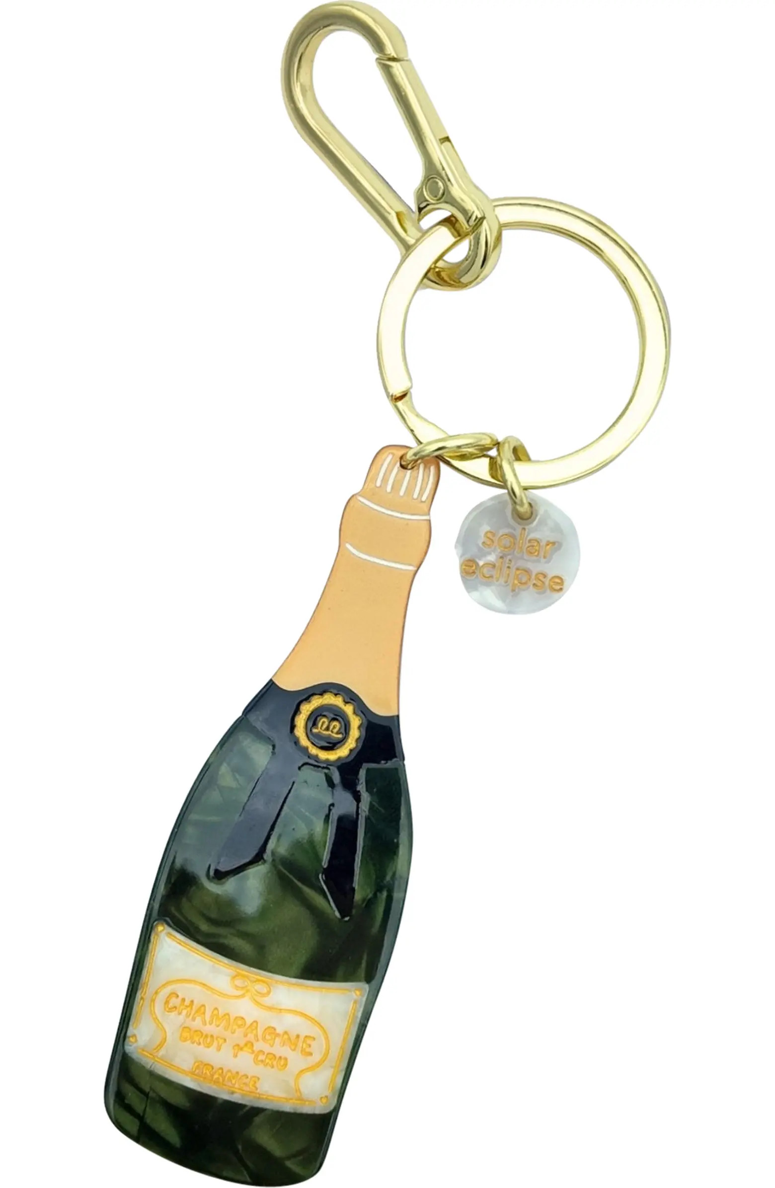 Hand Painted Champagne Key Chain Bag Charm | Nordstrom