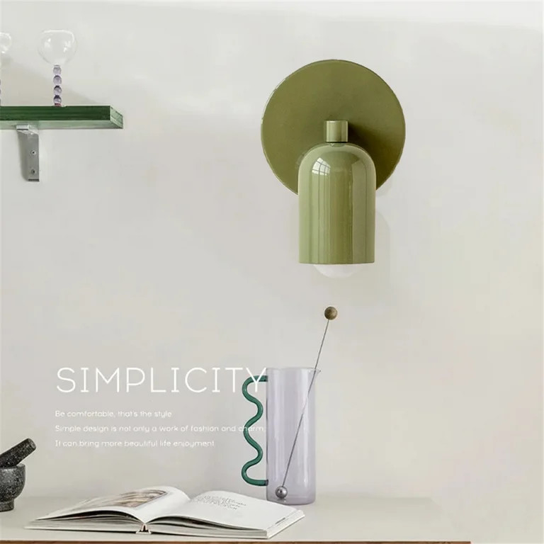 Colorful Nordic Wall Mounted Lamp for Bedroom Hallway Hotel Decoration Sconce Light Background Mo... | Walmart (US)