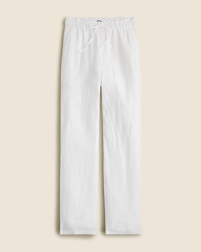 Soleil pant in linen | J. Crew US