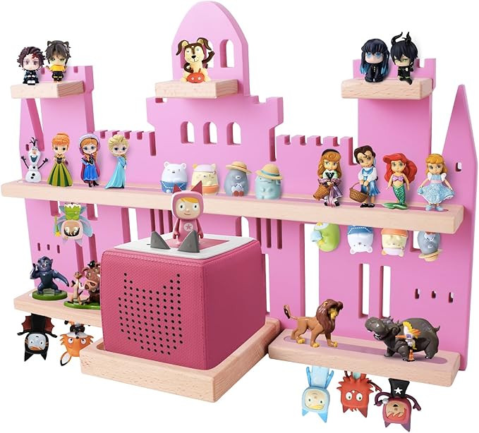 Tonie Shelf Castle for Toniebox,Wall Mounted Tonie Shelf Set,Tonie Figures Tonie Storage,Magnetic... | Amazon (US)