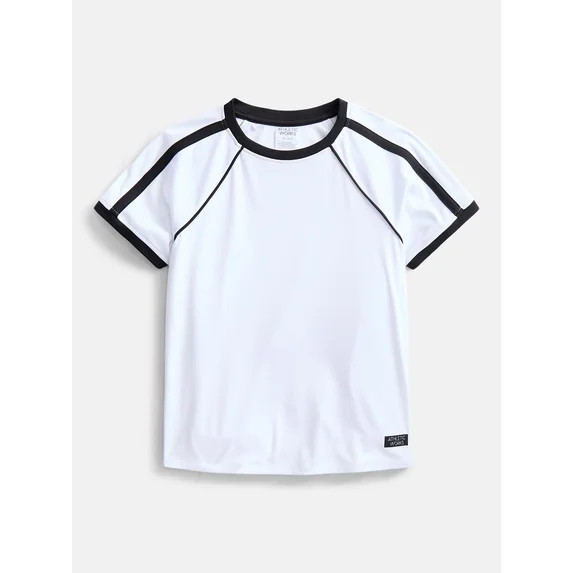 Athletic Works Girls Active Soccer Tee with Short Sleeves, Sizes 4-18 | Walmart (US)