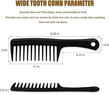 MODENGKONGJIAN 4PCS Wide Tooth Comb, Large Hair Detangling Comb Styling Comb for Curly, Wet, Long... | Amazon (US)