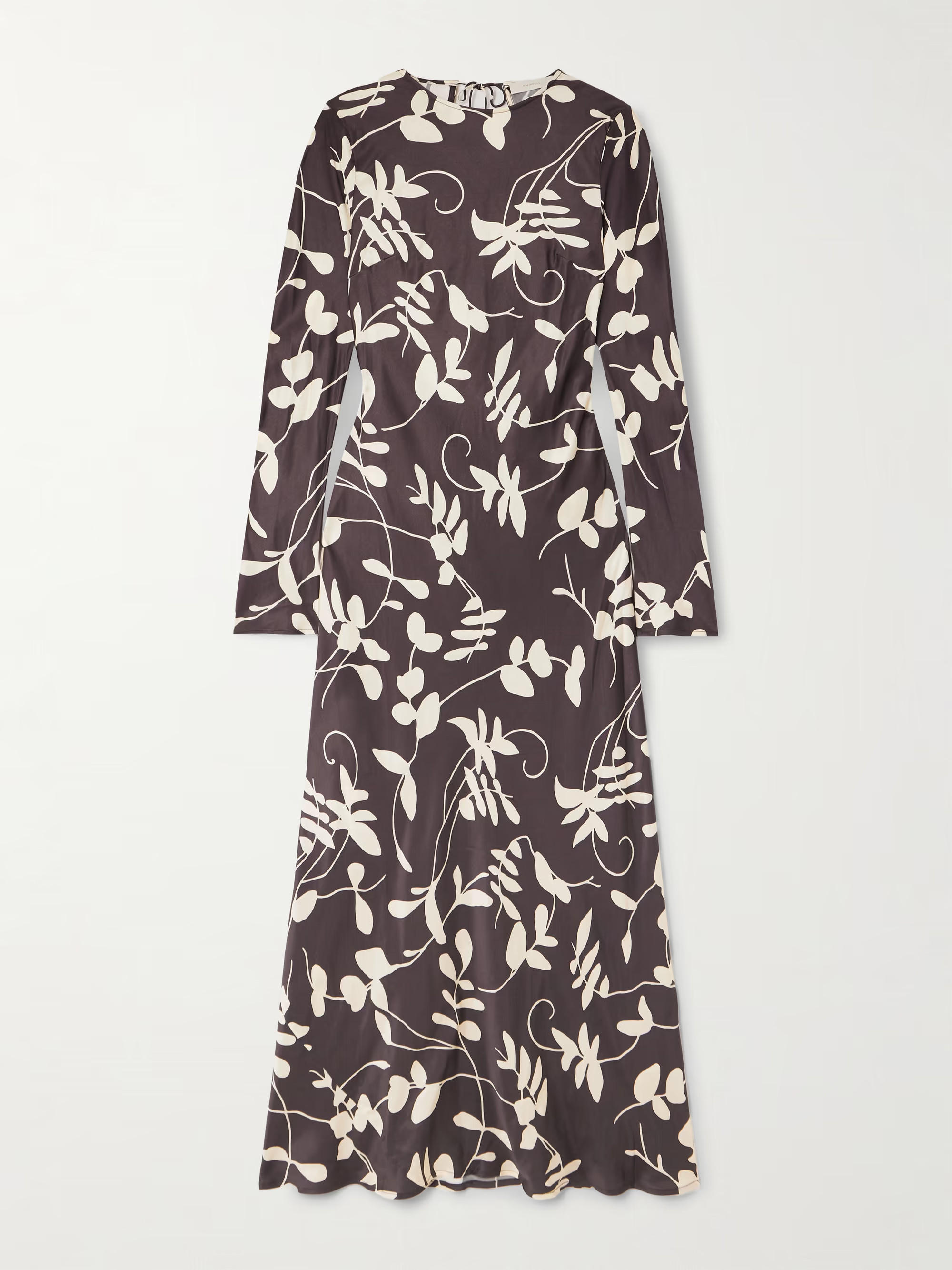 Faroe open-back printed satin maxi dress | NET-A-PORTER (UK & EU)