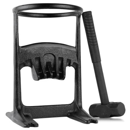 Firewood Kindling Splitter, One-Piece Kindling Splitter for Wood with 4 Lbs Sledge Hammer, Heavy Duty Cast Iron Log Splitter Manual, Dia. 7.5" | Walmart (US)