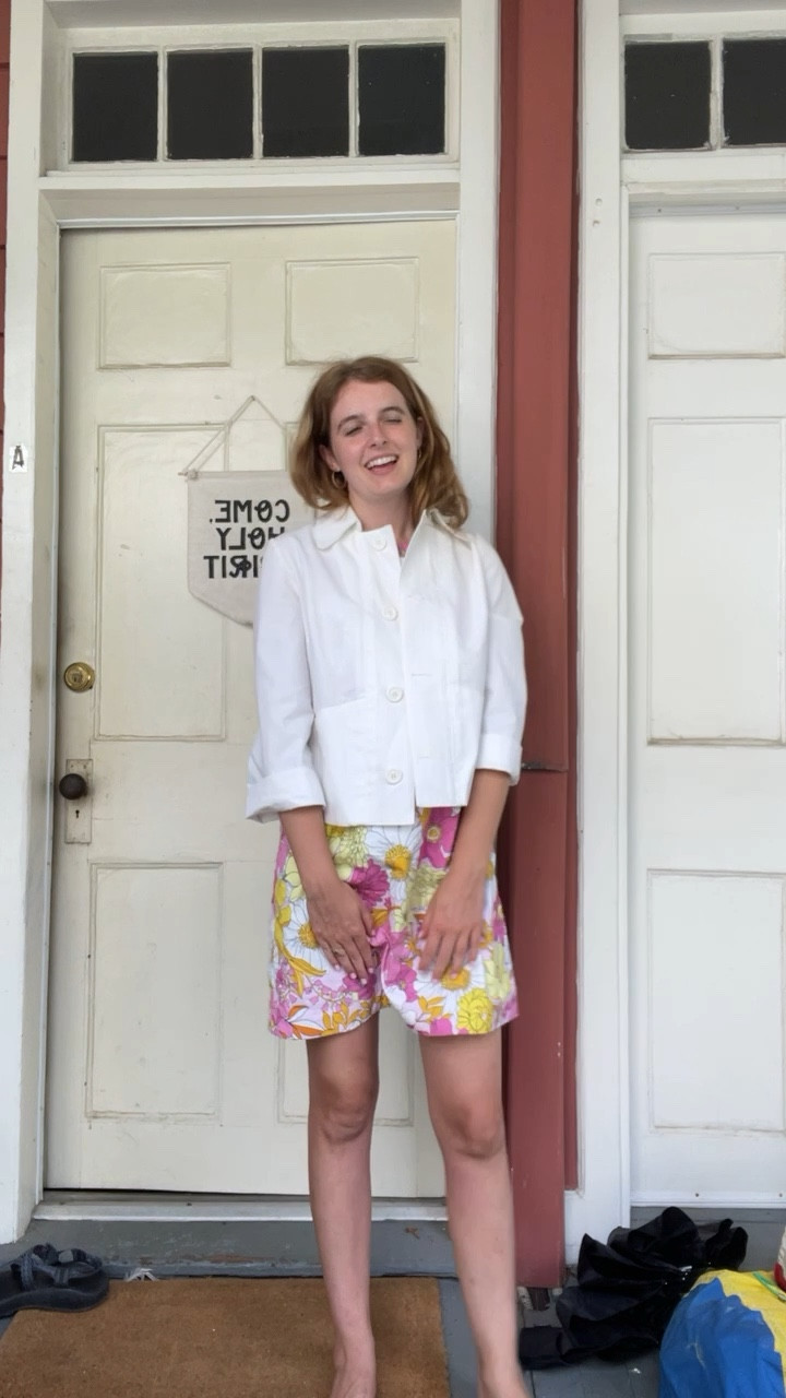 Palmetto bugs are going CRAZY in this audio!🤪 linked a similar white blazer below, and this precious 60s-inspired dress is still in stock. work outfit, 7/18!! / workwear / shift  / tank / floral / pink / white / yellow

#LTKWorkwear #LTKBacktoSchool #LTKVideo