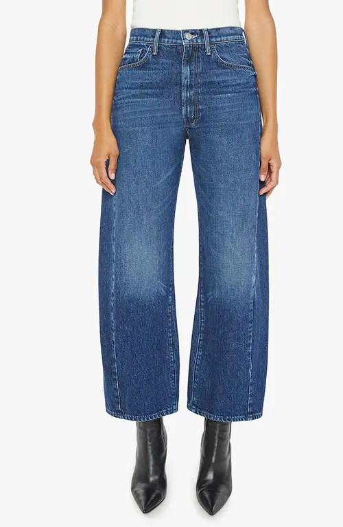 MOTHER The Half Pipe Flood High Waist Ankle Wide Leg Jeans in Did You Bring Me Anything at Nordstrom, Size 28 | Nordstrom