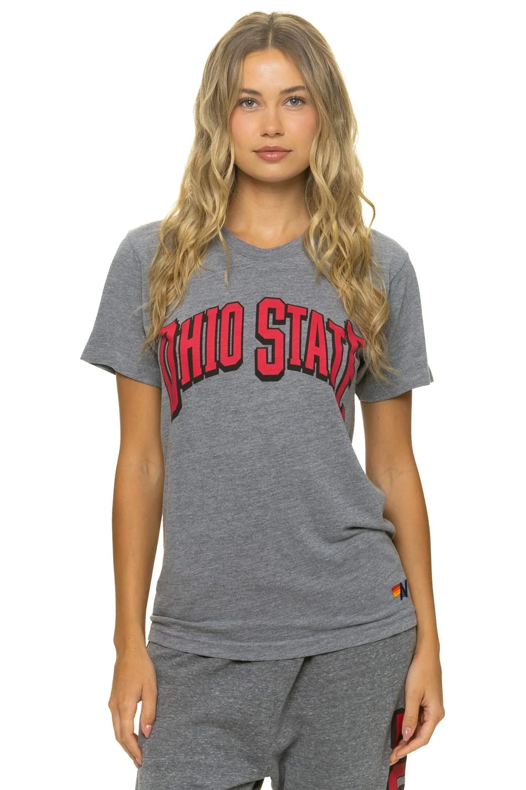 OHIO STATE UNIVERSITY 2026 CREW TEE SHIRT - HEATHER GREY | Aviator Nation