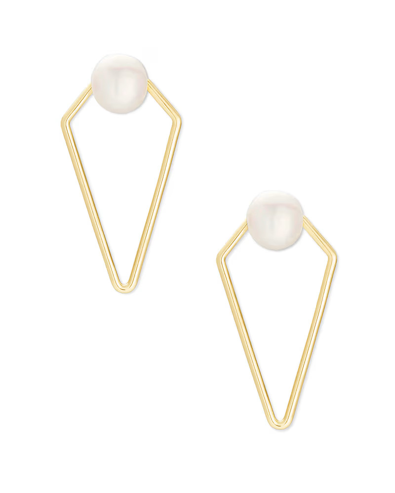 Demi Open Frame Earrings In Gold | Kendra Scott
