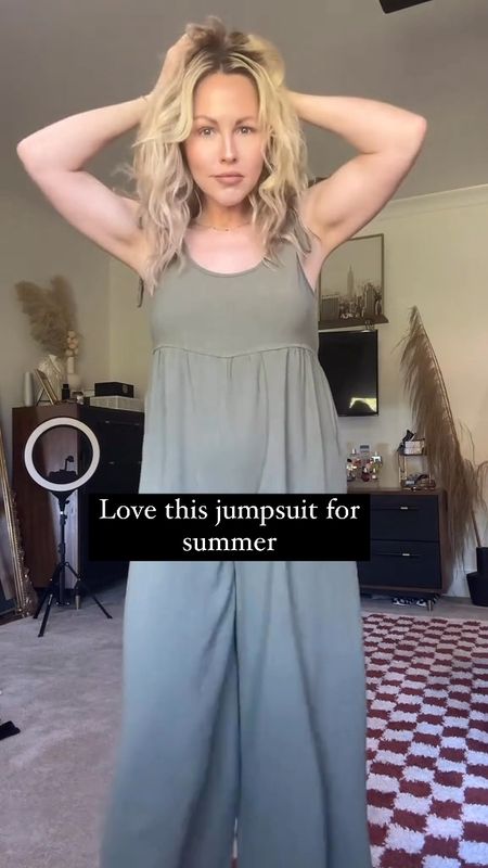 This linen jumpsuit is so nice to throw on during the summer when you’re looking for something easy and cute! 

#LTKstyletip #LTKover40 #LTKfindsunder100