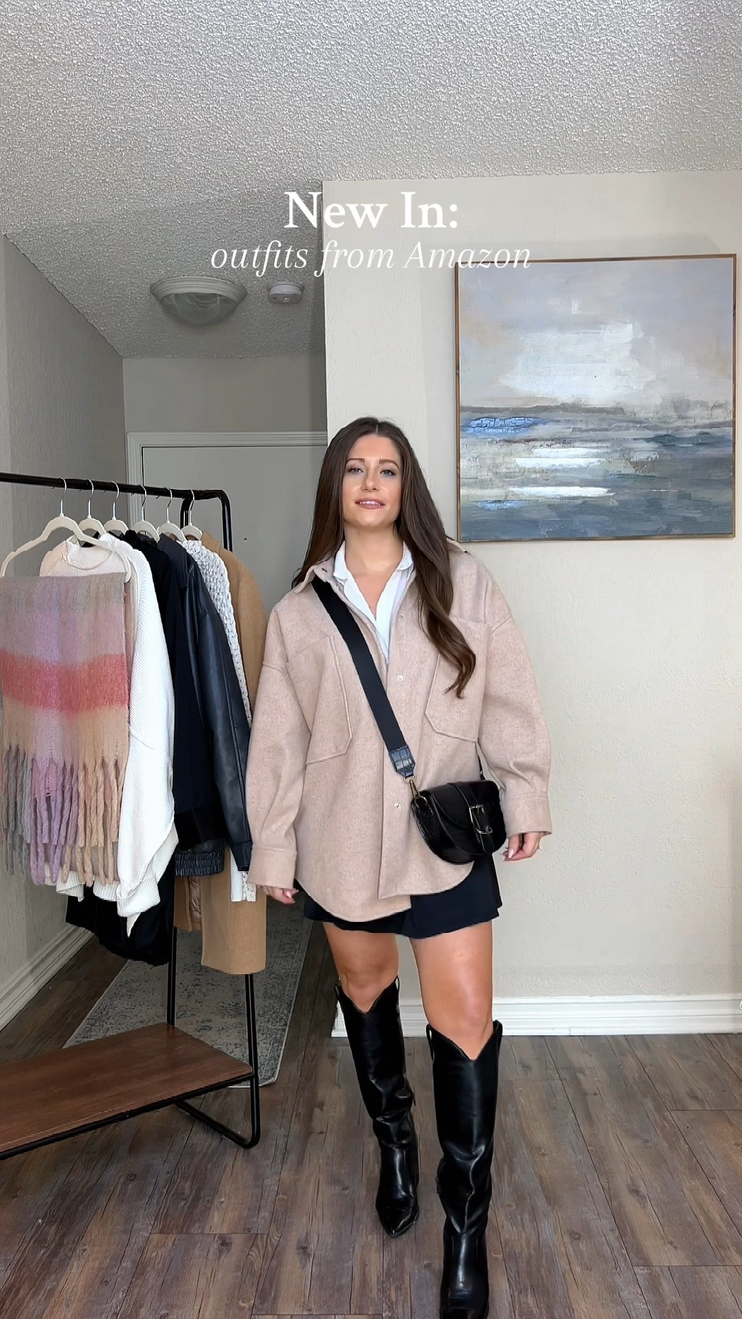 New Outfits from Amazon 
Winter Outfits 
Wool blend Shacket 
Black knee boots 

#LTKfindsunder100 #LTKSeasonal #LTKshoecrush